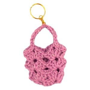 Crochet Farmer’s Market Bag Keychain